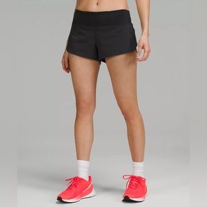 Lululemon Speed Up Low-Rise Lined Short 2.5" Black Size:6
